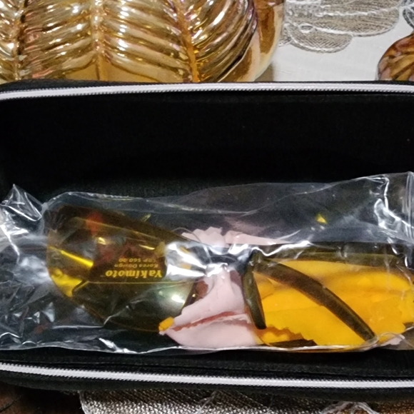 Yakimoto Unisex Yellow Sunglasses NWT. - Picture 4 of 12